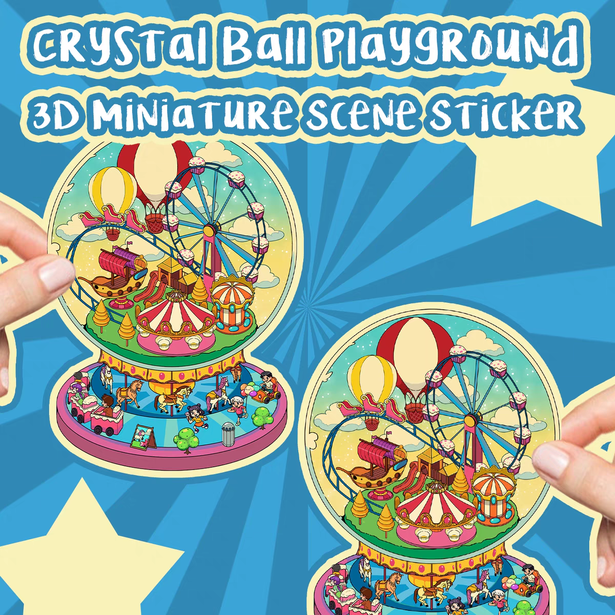 Original Detective Agency 3D DIY Miniature Sticker Scenes
