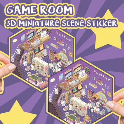 Original Detective Agency 3D DIY Miniature Sticker Scenes