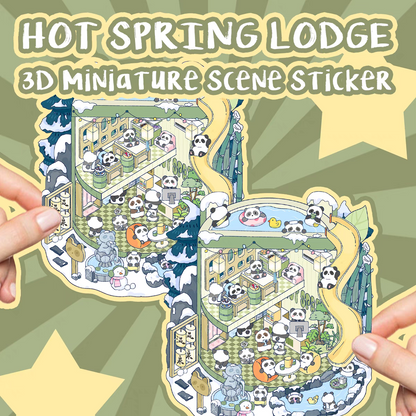 Original Detective Agency 3D DIY Miniature Sticker Scenes