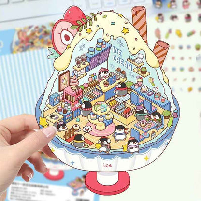 Original Detective Agency 3D DIY Miniature Sticker Scenes