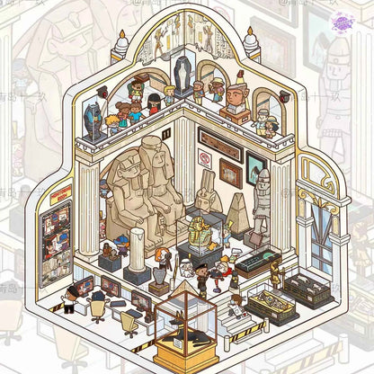 Micro Horror Series – 3D DIY Miniature Sticker Scenes - 4 Theme Sets: Mysterious Sacrifice | Horror Hospital | Pharaoh's Curse | Bear's Secret