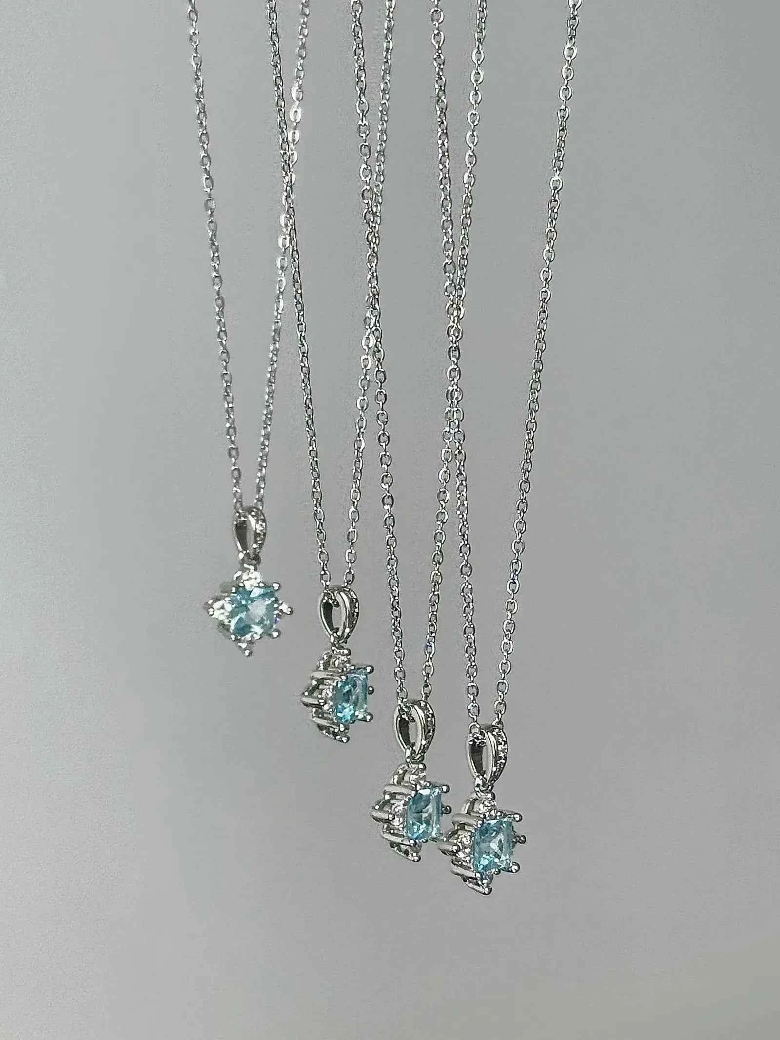 "Blue Starlight Droplet" Star Necklace - Delicate, Elegant, and Cool Chic