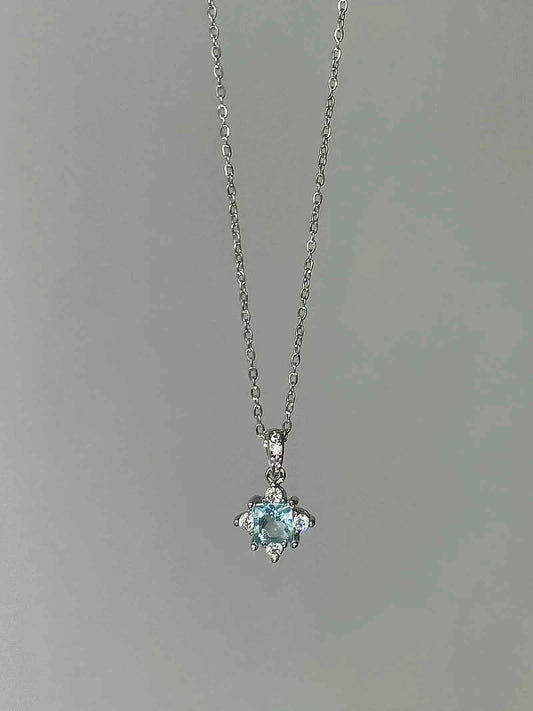"Blue Starlight Droplet" Star Necklace - Delicate, Elegant, and Cool Chic
