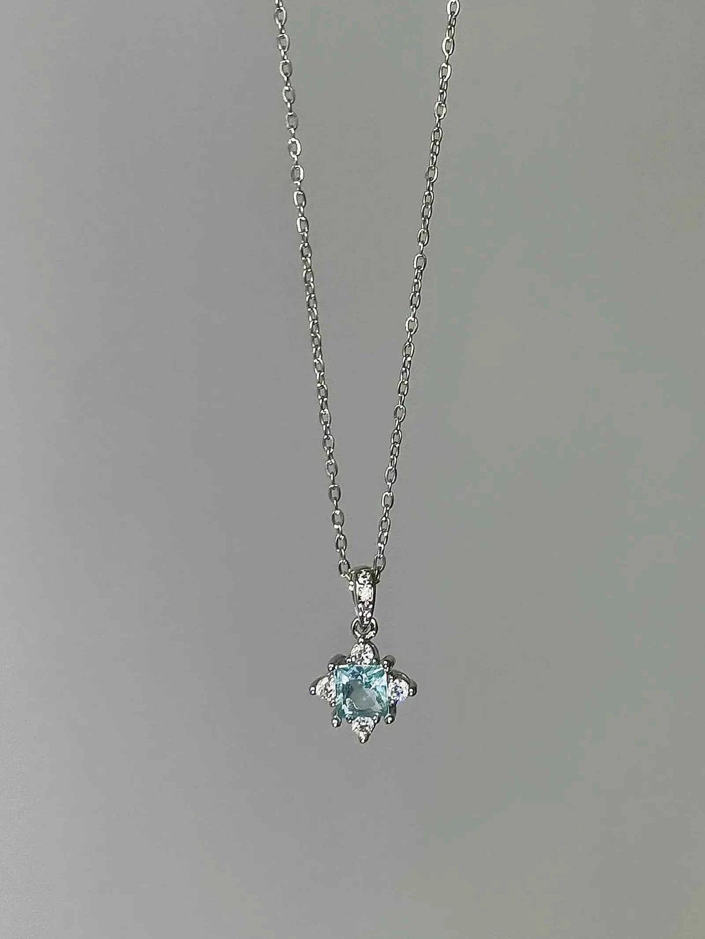 "Blue Starlight Droplet" Star Necklace - Delicate, Elegant, and Cool Chic