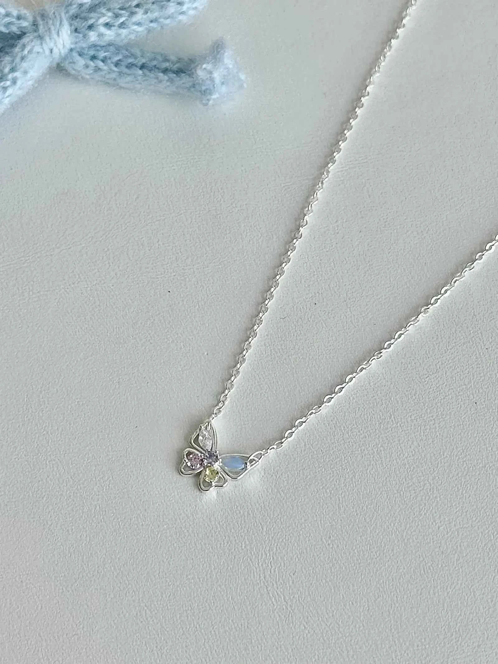 "Charming Butterfly Forest" 925 Sterling Silver Necklace - Sweet, Elegant, and Unique