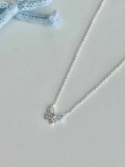 "Charming Butterfly Forest" 925 Sterling Silver Necklace - Sweet, Elegant, and Unique