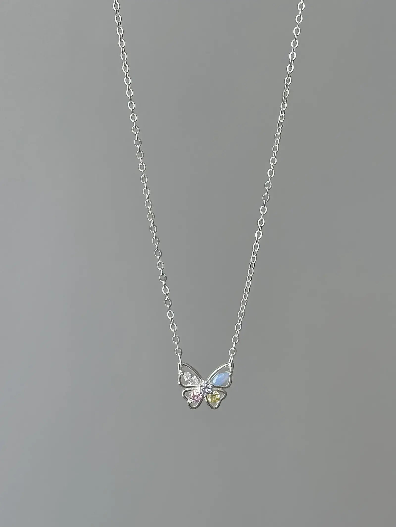 "Charming Butterfly Forest" 925 Sterling Silver Necklace - Sweet, Elegant, and Unique - SNSEASY