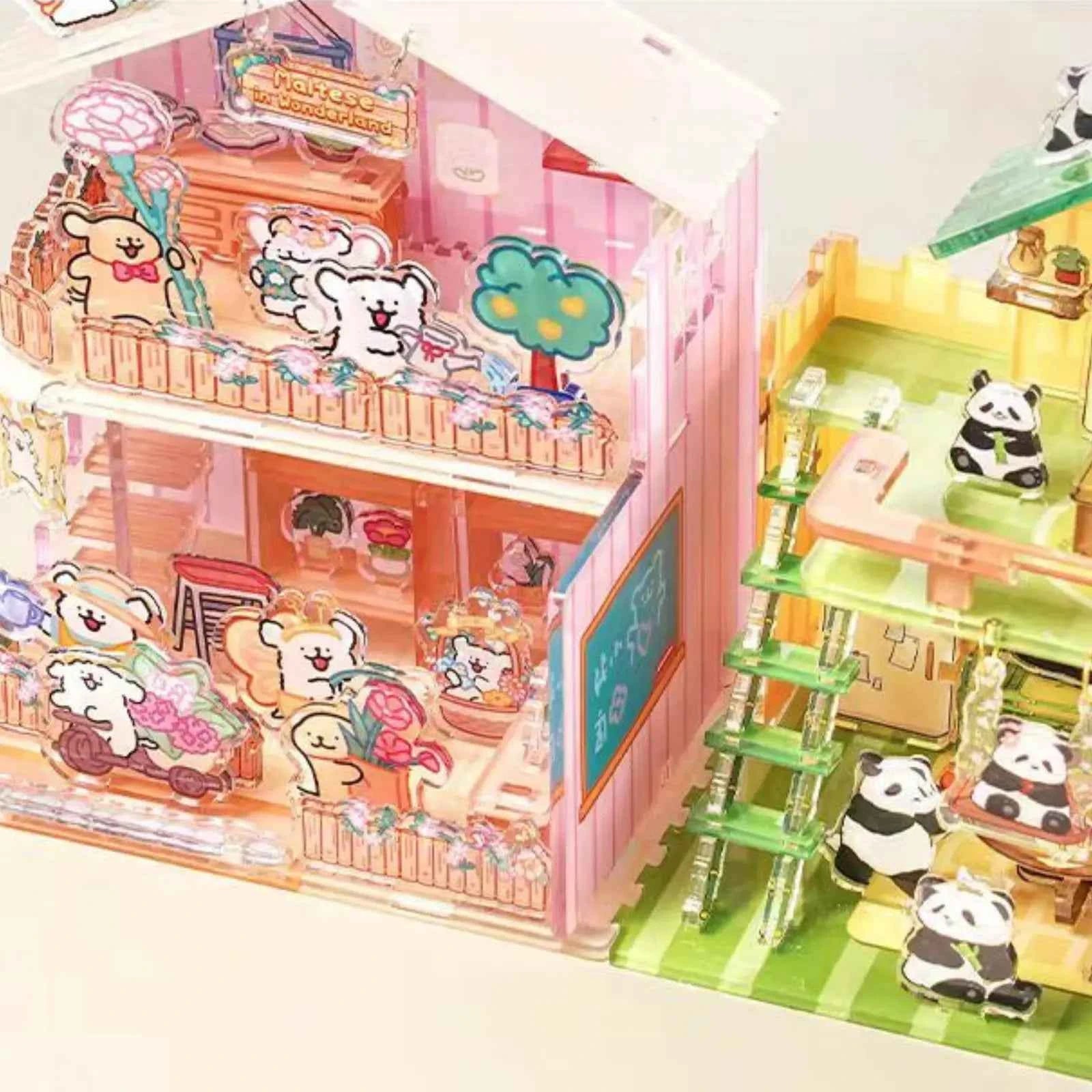 Cute Puppy Garden DIY 3D Acrylic Puzzle (76pcs)