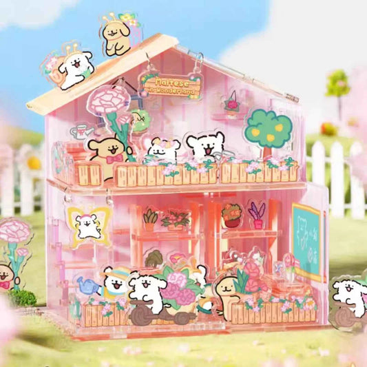 Cute Puppy Garden DIY 3D Acrylic Puzzle (76pcs)