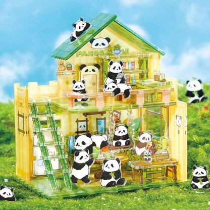 Adorable Panda Apartment DIY 3D Acrylic Puzzle (74pcs)