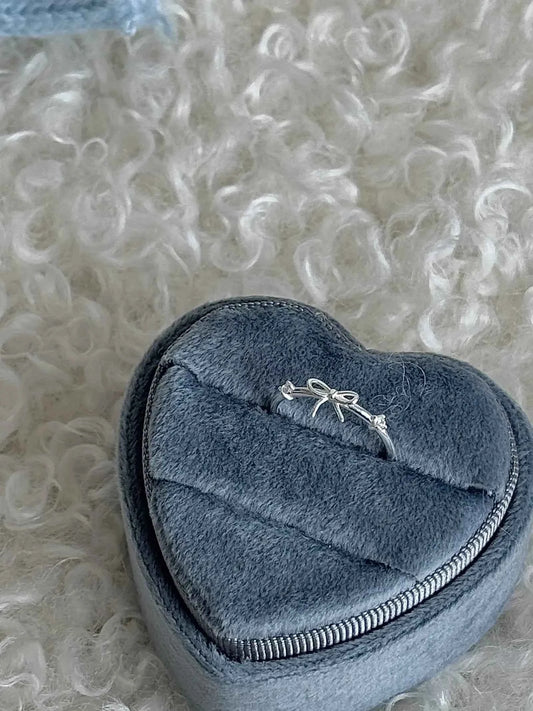 "Charming Bow Gift" 925 Sterling Silver Ring - Sweet, Elegant, and Unique