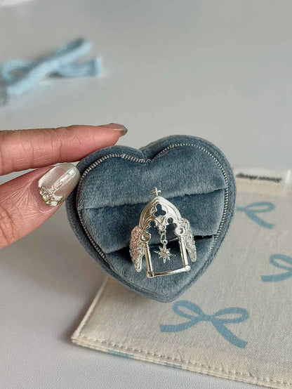 "Window to Starlight" Starburst Vintage Window Ring - Unique, Elegant, and Retro