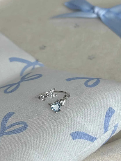 "Deep Sea Token" 925 Sterling Silver Blue Fish Tail Ring - Unique, Elegant, and Cool Chic
