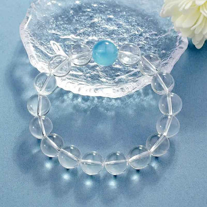 Clear Quartz Crystal Bracelet – 8mm & 10mm Natural Gemstones for Clarity, Amplification & Healing