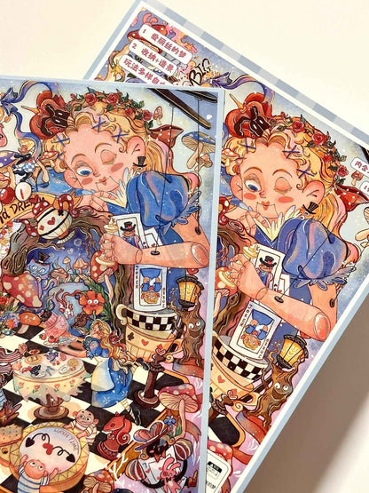 Vintage Cute Series – 3D Miniature Sticker Scenes - 2 Theme Sets: Alice's Dream | Cat Paradise
