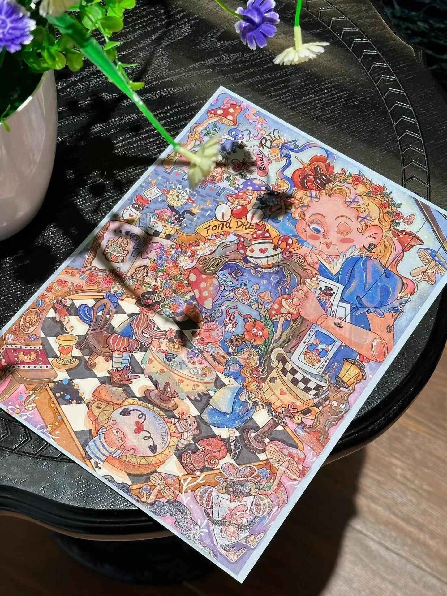 Vintage Cute Series – 3D Miniature Sticker Scenes - 2 Theme Sets: Alice's Dream | Cat Paradise