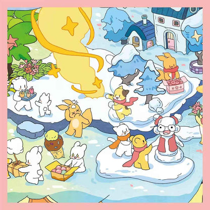 Plus Cute Tenants – 3D Miniature Sticker Scenes - 2 Theme Sets: Eleven Families | Time Magic