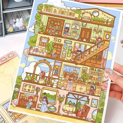 Plus I Love My Home – 3D Miniature Sticker Scenes - 2 Theme Sets: Daydreamer | Toy World