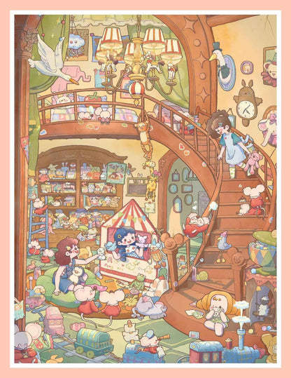Plus I Love My Home – 3D Miniature Sticker Scenes - 2 Theme Sets: Daydreamer | Toy World