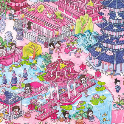 Urban Journey – 3D Miniature Sticker Scenes - 4 Theme Sets: Magic Shanghai | Diverse Beijing | Dreamy Jiangnan | Poetic Hangzhou