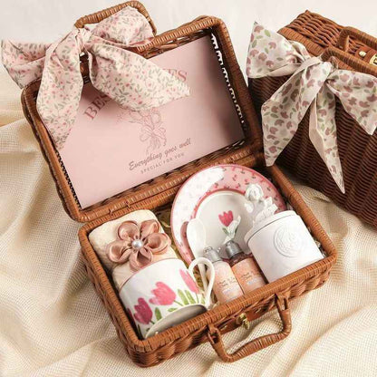Elegant Heartwarming Gift Basket | Perfect Gift for Her | Birthday & Mother's Day Gift | Cherish Every Moment