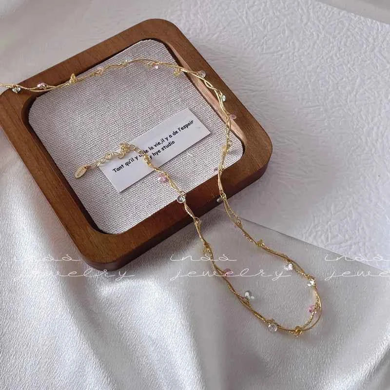 "Midsummer Starlight" Multi-Layer Adjustable Necklace - Sparkling, Elegant, and Versatile