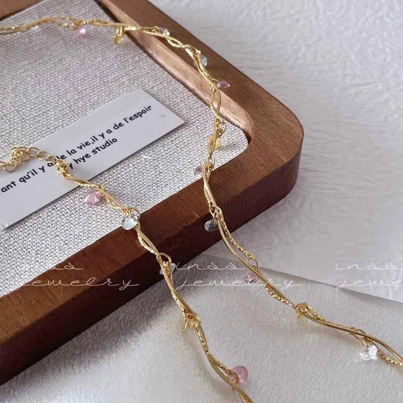 "Midsummer Starlight" Multi-Layer Adjustable Necklace - Sparkling, Elegant, and Versatile