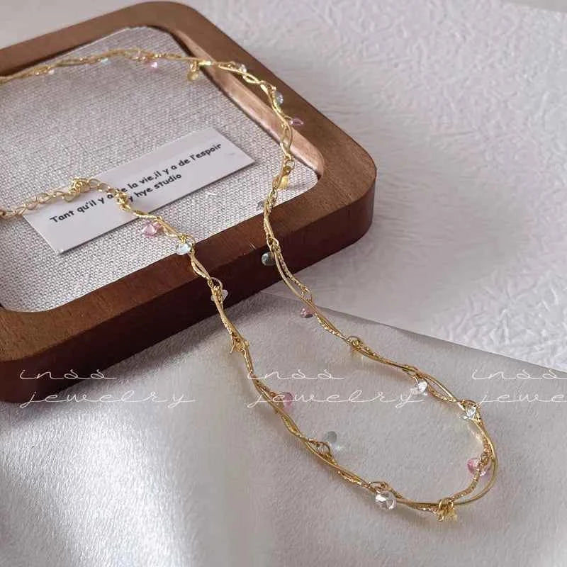 "Midsummer Starlight" Multi-Layer Adjustable Necklace - Sparkling, Elegant, and Versatile