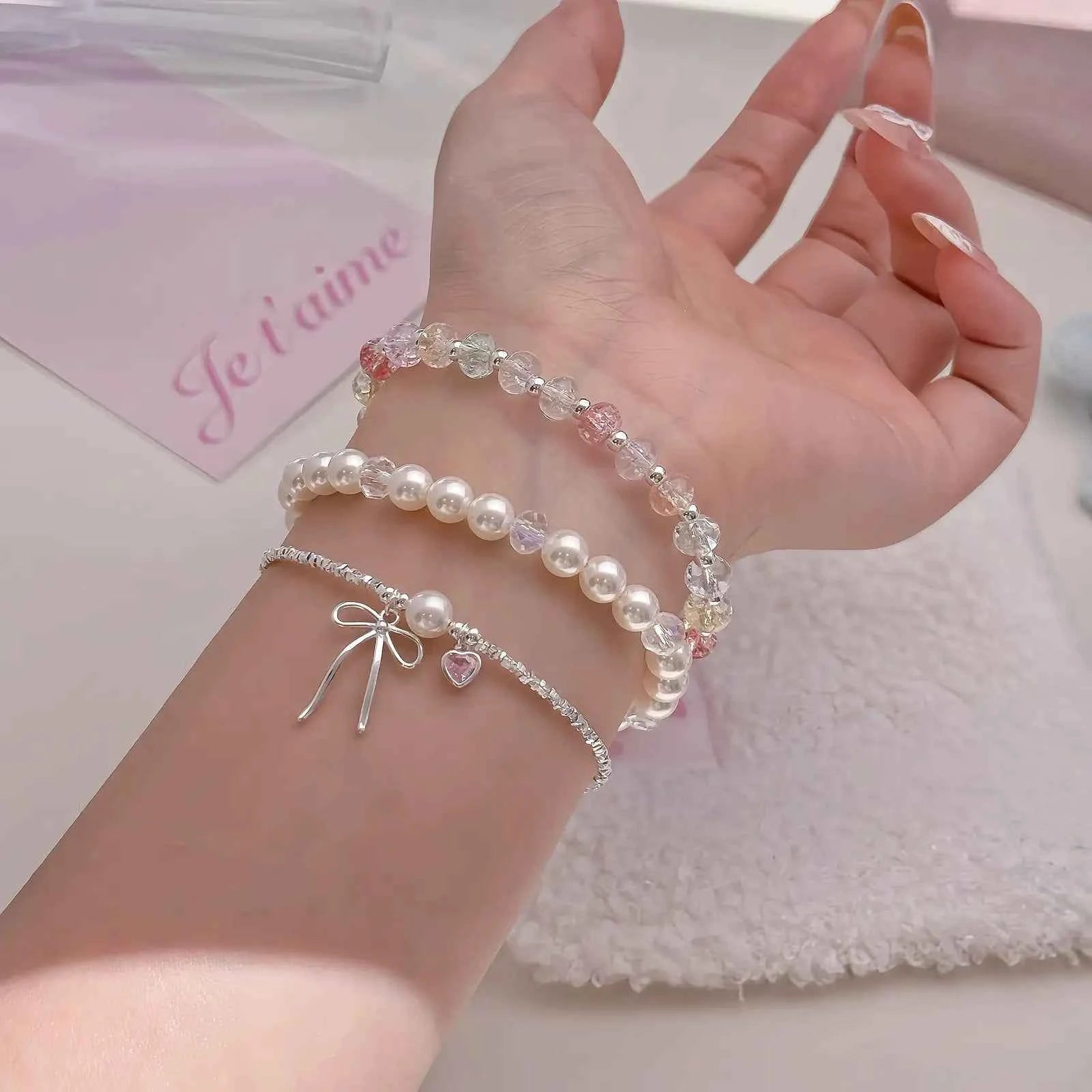 "Ballet Heart Moment" 925 Sterling Silver Necklace & Bracelet Set - Delicate, Elegant, and Unique