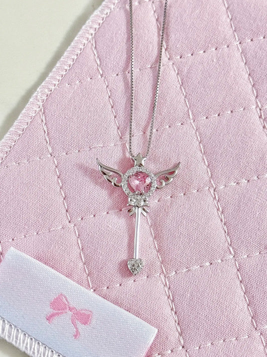 Cardcaptor Sakura 925 Sterling Silver Zircon Necklace &#8211; Magical Elegant and Perfect Gift 4