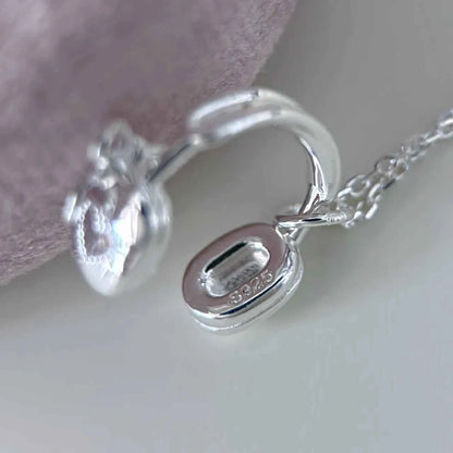 "Chic Headphone" 925 Sterling Silver Necklace - Sweet, Elegant, and Unique