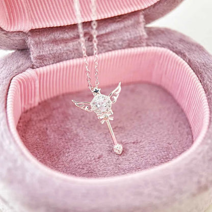 "Mini Magic Wand" 999 Pure Silver Fairy Necklace - Enchanting, Elegant, and Perfect Gift