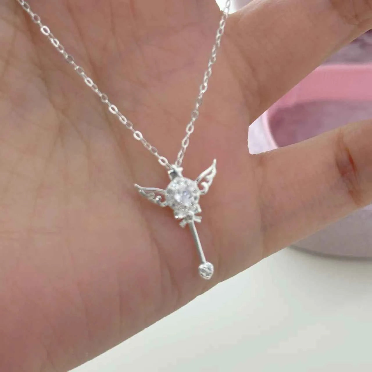 "Mini Magic Wand" 999 Pure Silver Fairy Necklace - Enchanting, Elegant, and Perfect Gift