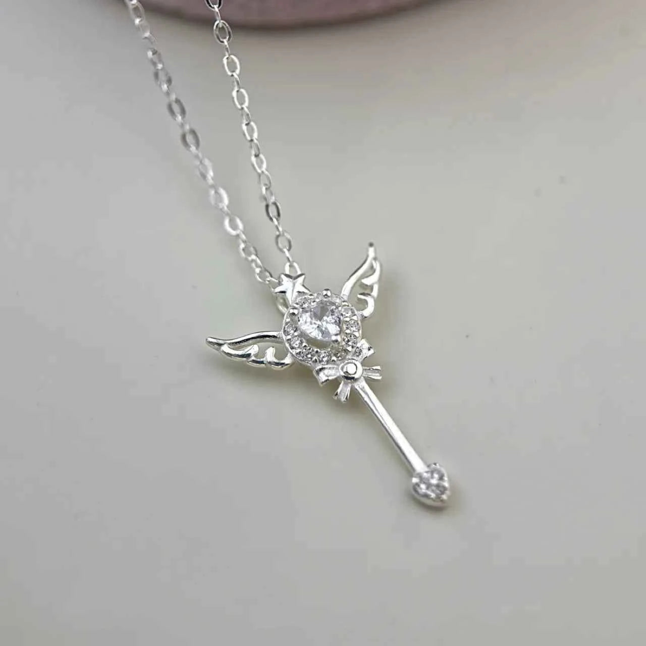 "Mini Magic Wand" 999 Pure Silver Fairy Necklace - Enchanting, Elegant, and Perfect Gift