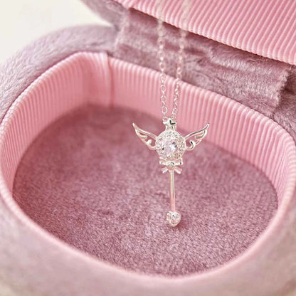 "Mini Magic Wand" 999 Pure Silver Fairy Necklace - Enchanting, Elegant, and Perfect Gift