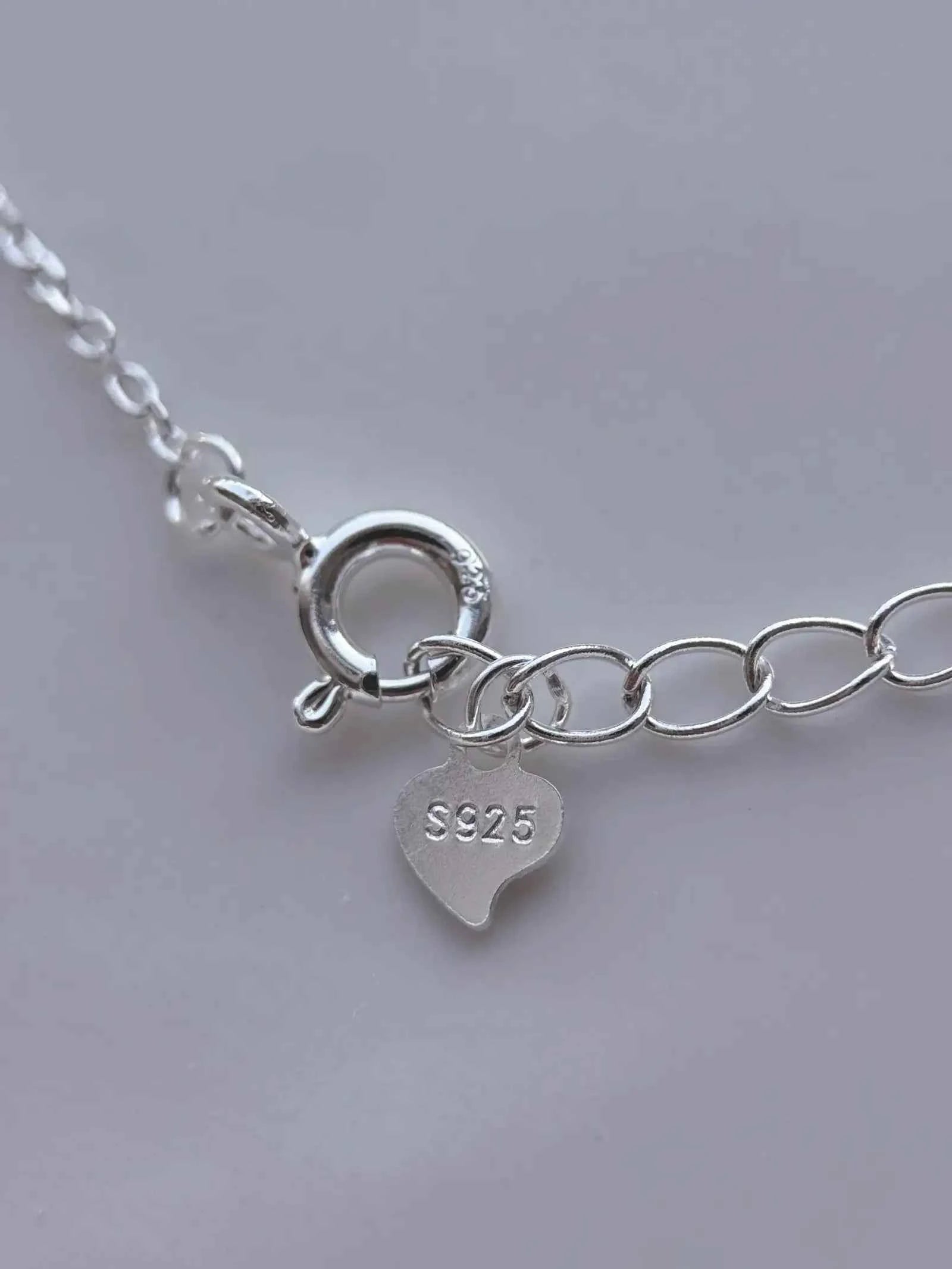 "Charming Bow Cherry" 925 Sterling Silver Zircon Necklace - Delicate, Elegant, and Unique