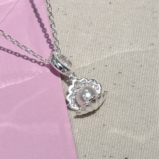Canghai Pearl 925 Sterling Silver Shell Necklace &#8211; Elegant Delicate and Timeless 3
