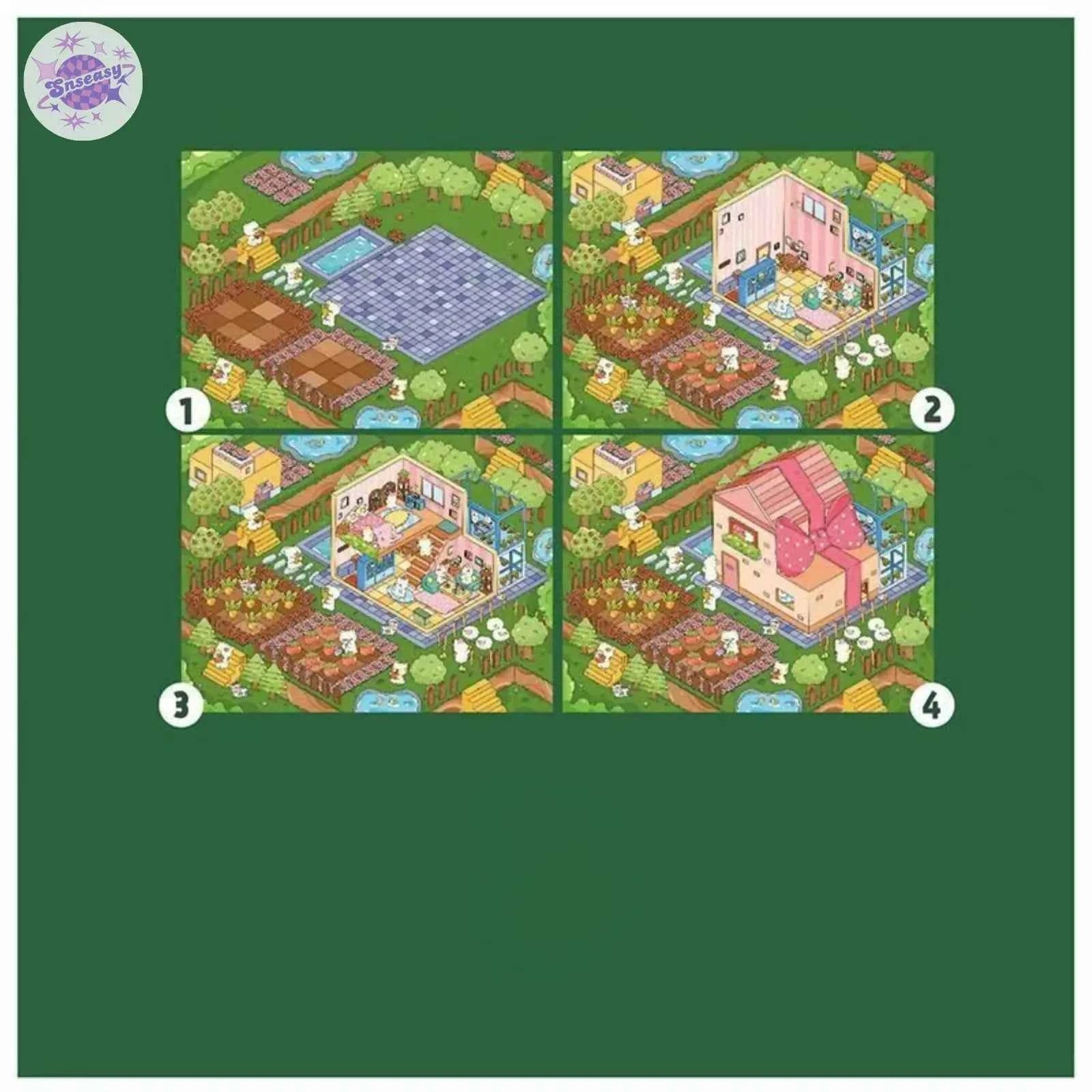 Plus Granny's Countryside – 3D Miniature Sticker Scenes - 3 Theme Sets: Granny's Home | Granny's Orchard | My Farm