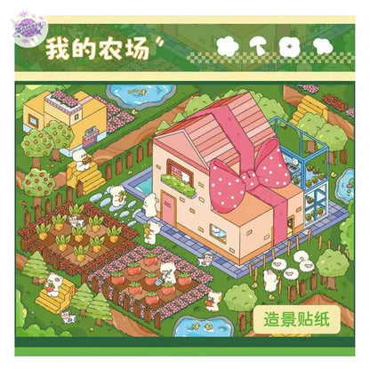 Plus Granny's Countryside – 3D Miniature Sticker Scenes - 3 Theme Sets: Granny's Home | Granny's Orchard | My Farm