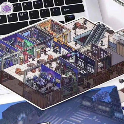 Plus Supermarket World – 3D Miniature Sticker Scenes - 2 Theme Sets: Supermarket World | Electronics City