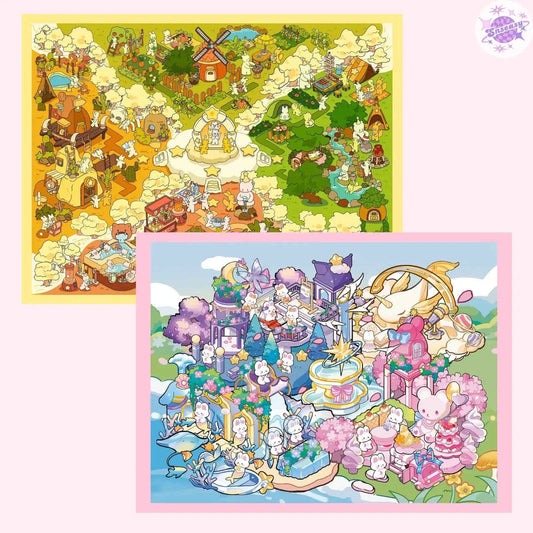 Plus Dream Castle & Weekend Getaway – 3D Miniature Sticker Scenes - 2 Theme Sets: Dream Castle | Weekend Getaway