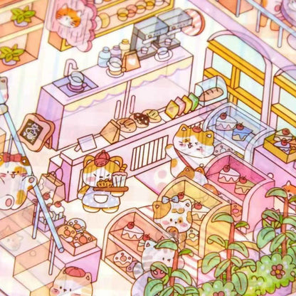 Plus Cozy Home – 3D Miniature Sticker Scenes - 4 Theme Sets: Dream Home | Capybara Home | Sweetheart Cottage | Panda House