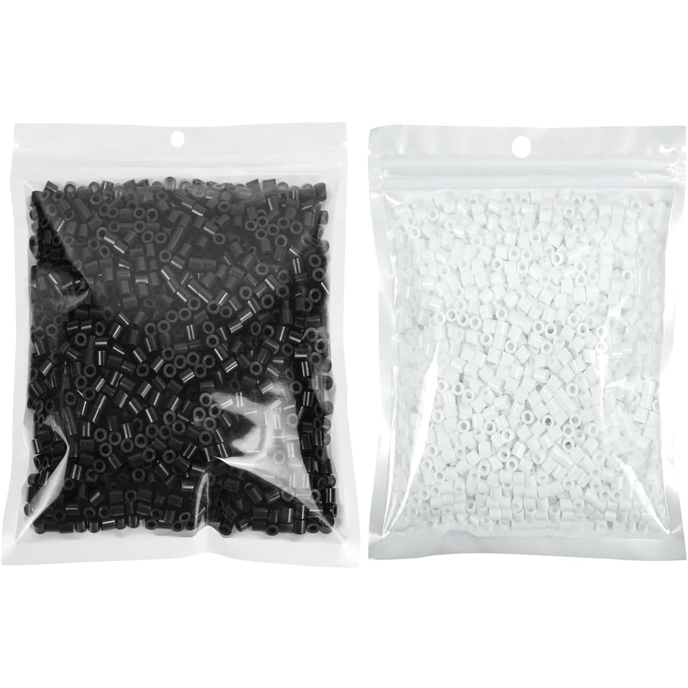 Mini Fuse Beads Black White Color Pack
