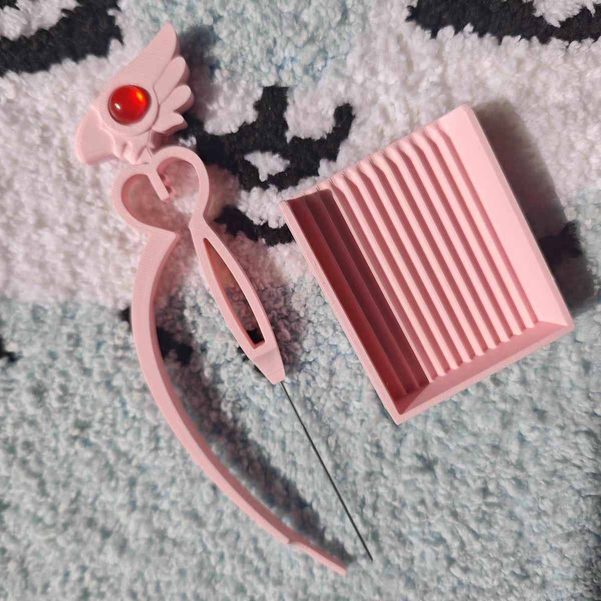 Cardcaptor Sakura Magic Wand Pearl Bead Pen – For 2.6mm Mini Beads | Bird Wand & Star Wand | Pink & Blue | Short & Long Tip Options