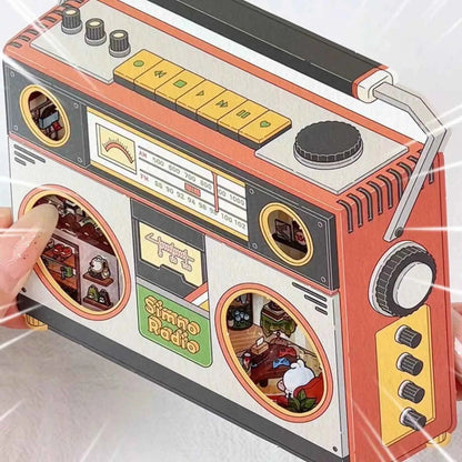 Magical Realm 6.0 – Flip-Lid Design 3D Sticker Scenes – 4 Theme Sets: Jewelry Box | Retro Radio | Work Day | Sweet Cake