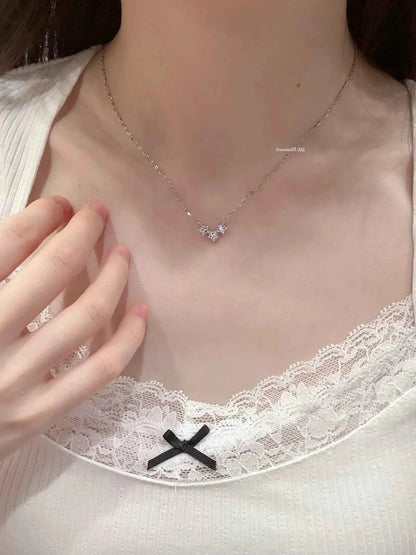 "Brilliant Starlight" 925 Sterling Silver Necklace - Perfect Birthday Gift for Her