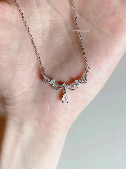 "Vintage Princess Tassel" 925 Sterling Silver Necklace - Elegant, Refined, and Exquisite