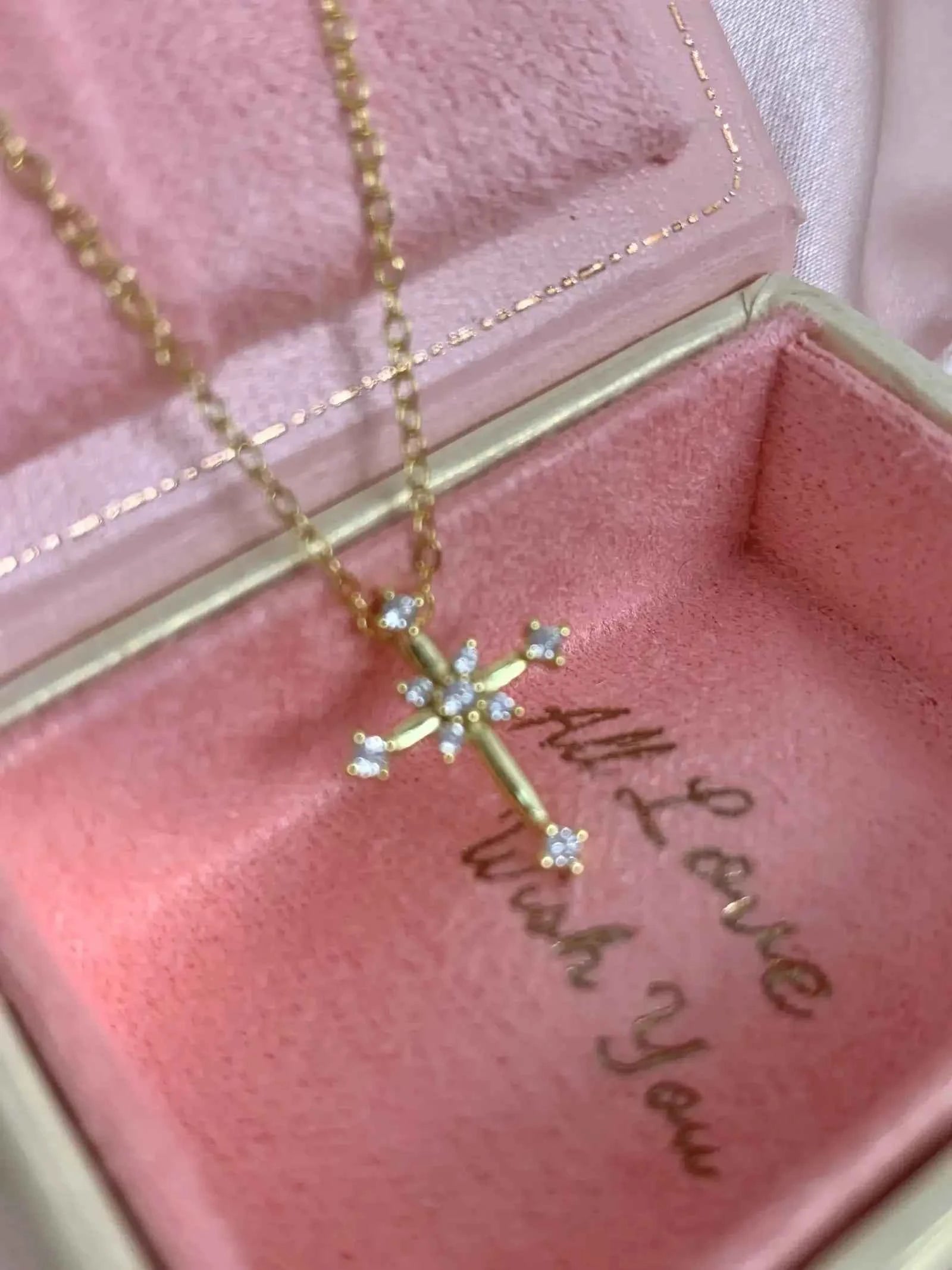 "Sparkling Faith" 925 Sterling Silver Mini Cross Necklace with Zircon - Elegant, Delicate, and Timeless