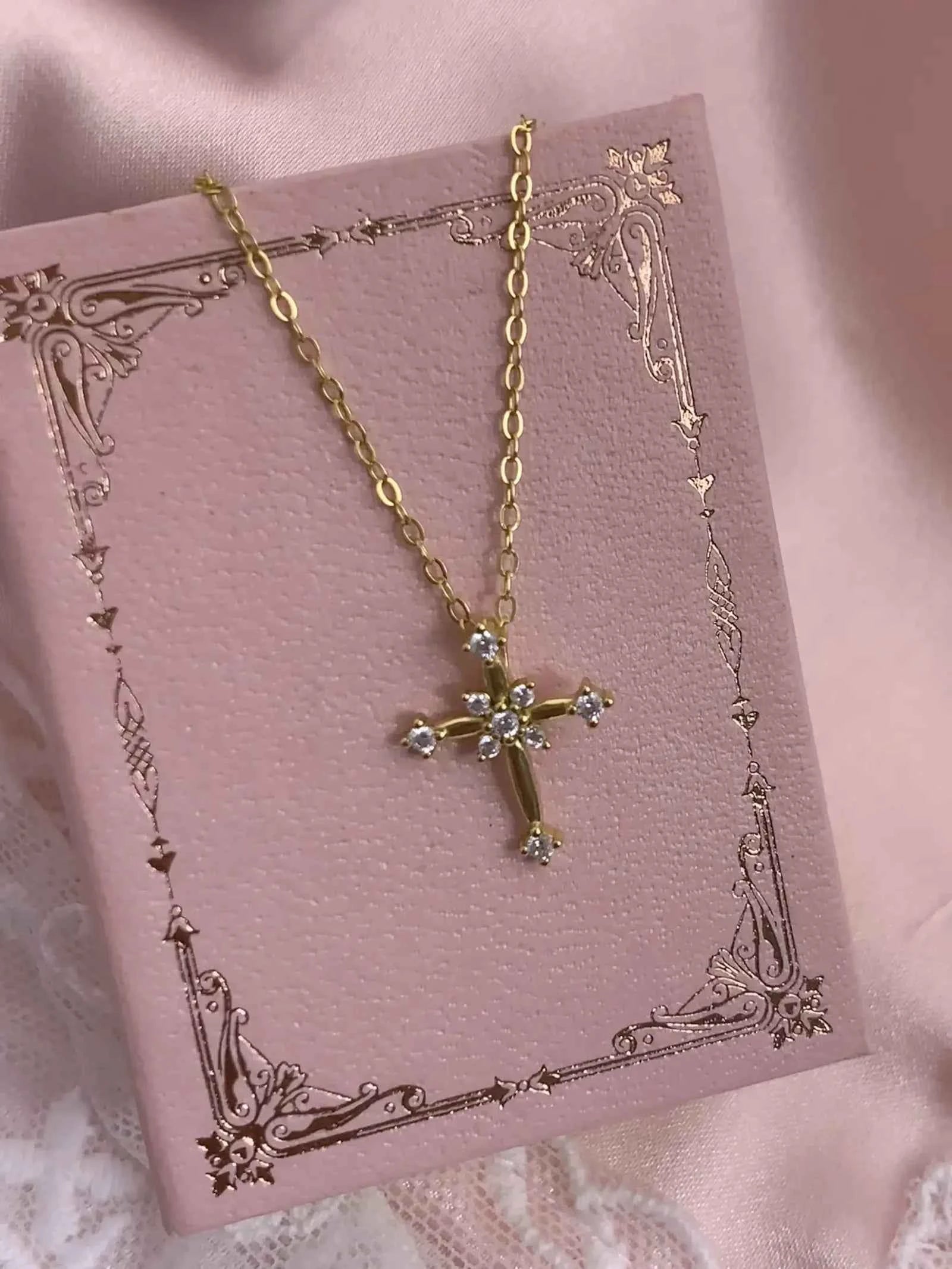 "Sparkling Faith" 925 Sterling Silver Mini Cross Necklace with Zircon - Elegant, Delicate, and Timeless