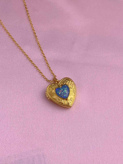 "Blue Tear" Original Design Zircon Cross Pendant Necklace - Vintage, Elegant, and Unique